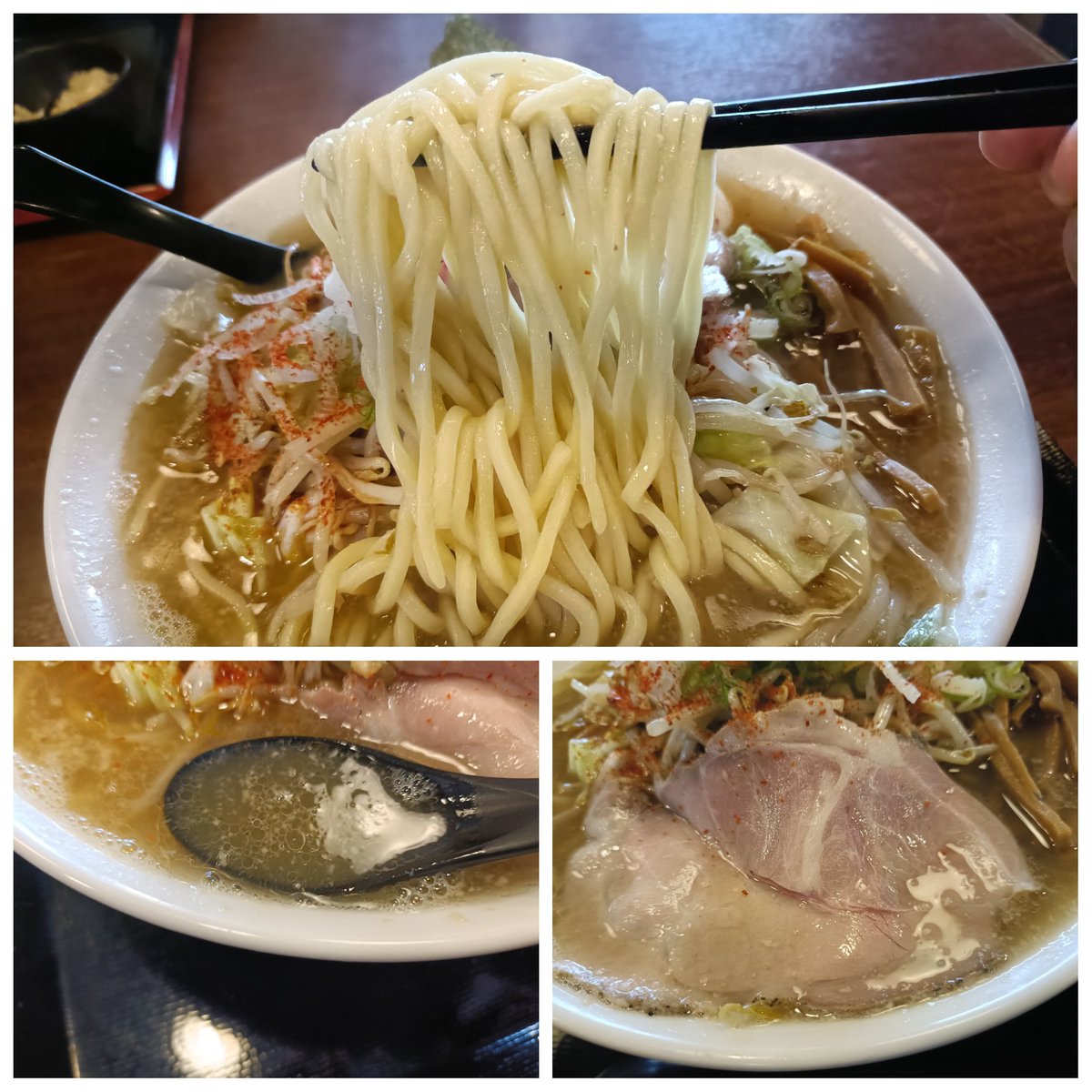 r7ded798aezen9h's tweet photo. らーめん つけ麺 大黒屋 さん

タンメン 特盛 卓上🌶
肩ロース

炒め野菜の香りが美味い
野菜の旨みが溶け込んだスープ
優しい塩味が嬉しい
もっちもち中太麺
喉越しが楽しい
美味しかったぁ
ご馳走様でした😁 https://t.co/ZTMaOJPAai