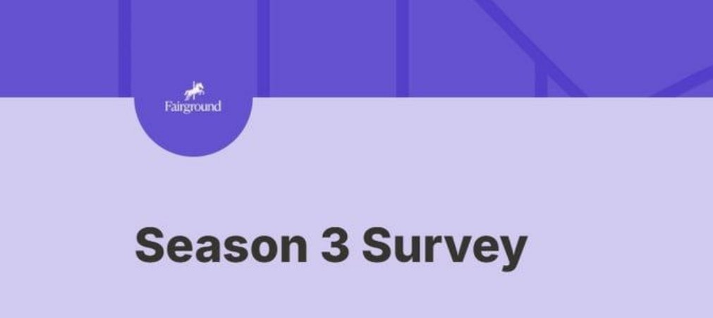 ArthurDuboc3's tweet photo. Fairground Season 3 Survey https://t.co/EAjPGILBxA