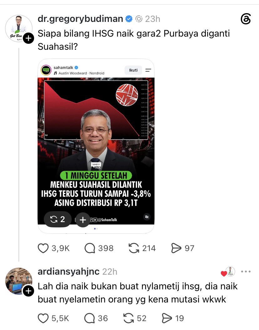 LambeSahamjja's tweet photo. Ardiancok sedang memasak🔥 https://t.co/MSye8ODAV4