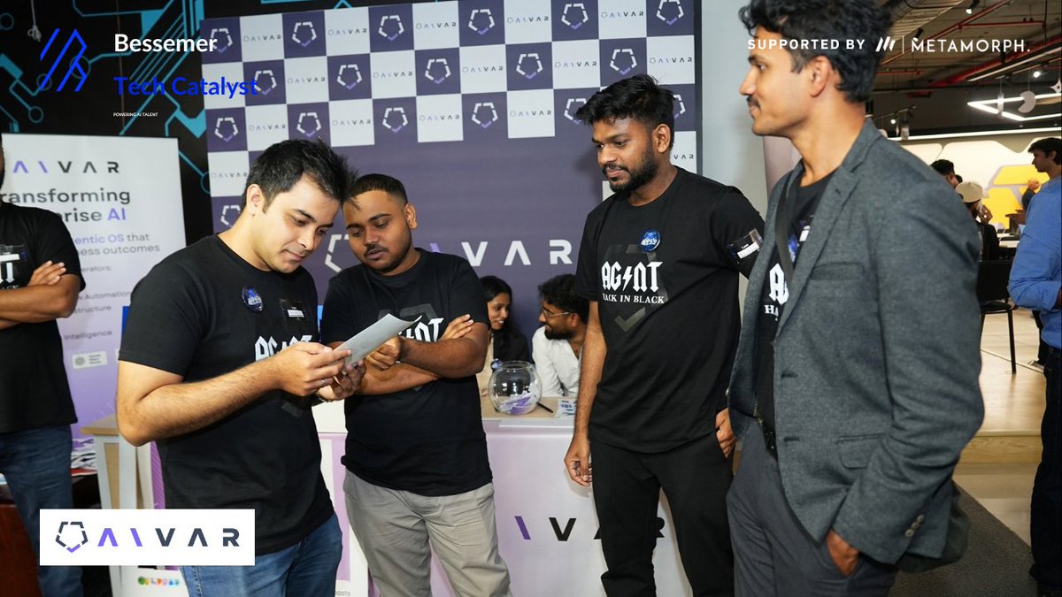 HelloMetaMorph's tweet photo. Aivar at Bessemer Tech Catalyst

A real enterprise testing challenge, solved live. Teams tackled Aivar's problem statement - an autonomous agent for software testing - pushing their AI skills under pressure.

Sharp thinking, fast iteration, ambitious solutions. https://t.co/VkxykI3sKX