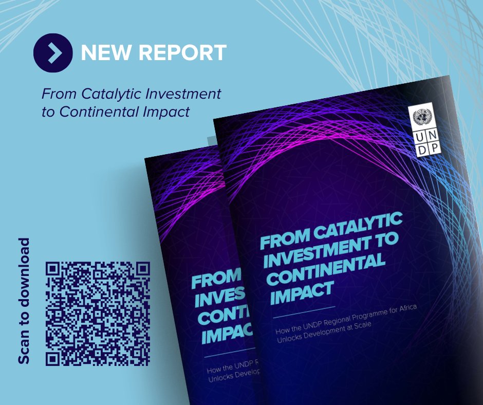AU_ECOSOCC's tweet photo. A new @UNDPAfrica report, From Catalytic Investment to Continental Impact, examines how flexible, strategic funding can help unlock #development results at a much larger scale.

It examines how catalytic resources were used during the 2022–2025 programme cycle to help unlock development results beyond the scale of the initial investment.

The report also examines the Regional Programme’s role in linking national priorities with regional and continental solutions, while supporting action that can translate into tangible improvements in people’s lives.

As development #finance comes under increasing pressure, the report makes the case for moving early, taking strategic risks and using flexible resources to unlock what comes next.

📖 Read: https://t.co/2MYDhGzMxx

#UNDPAfrica #Agenda2063 #Agenda2030