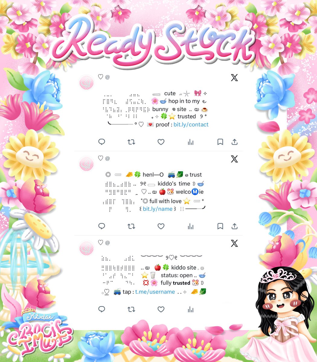 umbqi's tweet photo. ⠀
Ი ⑅ 🌸 𓄹 help retweet?  tysm  ☀️ ❀

🐰 ..  ◎  𖠗  ding —dong  ⋮⋮  🥛☘️ ⊹  ..  hellou sobat imut  🎀 ♡ 𓂋  kath bawain pinned wording ready stock 🍮🥣  dengan harga IDR. 5.500  ˚ 👛 ⊂⊃  go grab yours !  ៶៸  🌱🧁 ୧

𖣠  ⟡  💌  𓄹 #zonauang . . 💭
⠀ https://t.co/DVIndzJ9om