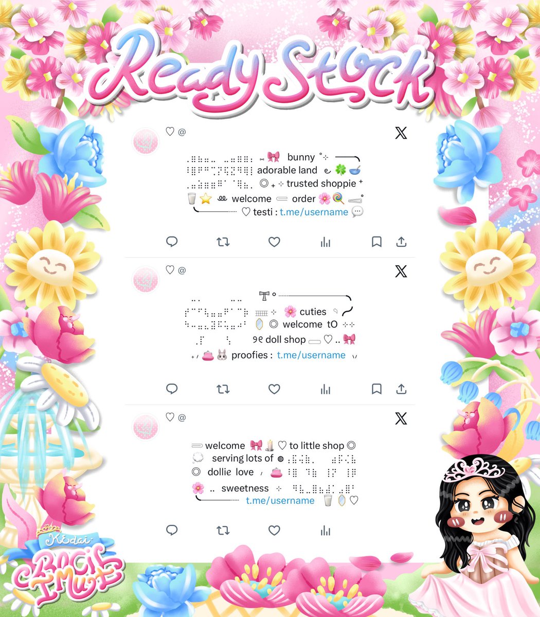 umbqi's tweet photo. ⠀
Ი ⑅ 🌸 𓄹 help retweet?  tysm  ☀️ ❀

🐰 ..  ◎  𖠗  ding —dong  ⋮⋮  🥛☘️ ⊹  ..  hellou sobat imut  🎀 ♡ 𓂋  kath bawain pinned wording ready stock 🍮🥣  dengan harga IDR. 5.500  ˚ 👛 ⊂⊃  go grab yours !  ៶៸  🌱🧁 ୧

𖣠  ⟡  💌  𓄹 #zonauang . . 💭
⠀ https://t.co/DVIndzJ9om