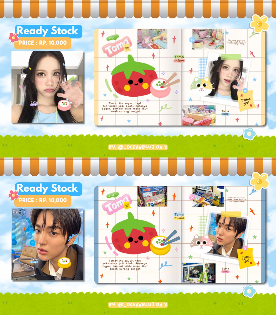 _Oceanblu3's tweet photo. 🛺 bantu rt, like? thanku ㅡ #bealanjaㅤ

haii ada ready layout WABIS nich.
tersedia carmen, keonho, stella, dohoon.
price ada di gambar, bisa di resize ke layout x juga.🛝 https://t.co/CIPOx5bS7j