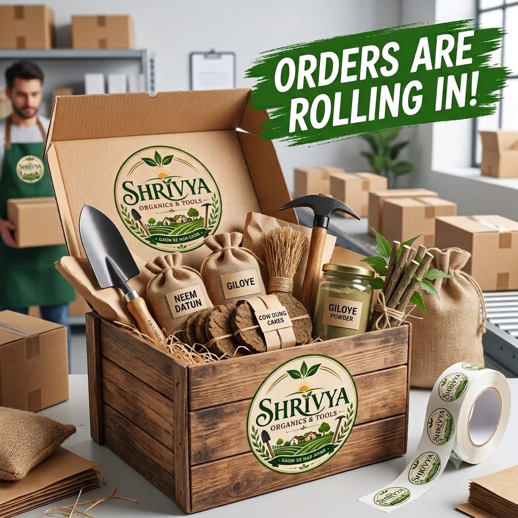 ShrivyaOrgtools's tweet photo. 🎉 Orders rolling in! 📦✨

Gaon ki shuddhata aur bharosa ab aapke ghar tak pahunch raha hai

🛠️ Quality Hand &amp; Farm Tools
🪵 Hawan Wood &amp; Pure Cow Dung
🌱 Wood Ash (राख) &amp; Essentials

Aapka pyaar milna shuru ho gaya  hai!
Next order ke liye DM/Comment karein👇

 #GardeningIndia https://t.co/ZJKwNo9szJ