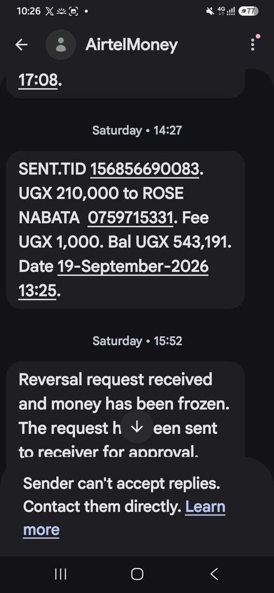 MuhammedK771319's tweet photo. @Airtel_Ug Am the owner that's why am demanding it please here is the proof https://t.co/dy4KOoGDRN
