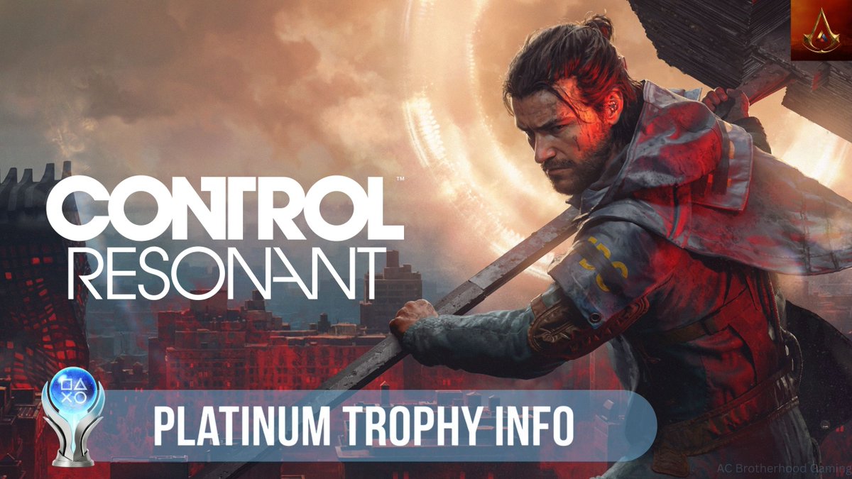 kevincreednews's tweet photo. 🟥Control Resonant Platinum Trophy Info!

🔸Time to Platinum: 35–50 hrs
🔸Total Trophies: 50 (1 Platinum, 1 Gold, 16 Silver, 32 
        Bronze)
🔸Number of Playthroughs: 1 (Free-roam after story)
🔸Missables: 1 missable Trophy("Be What You Want to 
       Be")
🔸Difficulty settings doesn't affect the trophies
🔸New Game + is available in Day 1

Are you going for the Platinum hunt on launch?

#ControlResonant #RemedyEntertainment #GamingNews #PS5 #Xbox #PCGaming #TrophyHunter