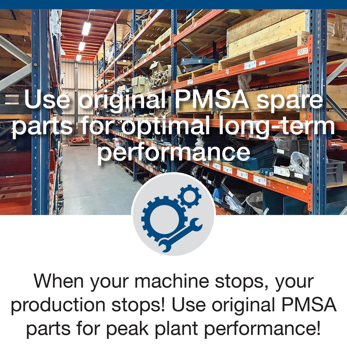 panmixers's tweet photo. When your machine stops, your production stops! Use original PMSA parts for peak plant performance! https://t.co/ZEQ4lEdIGI