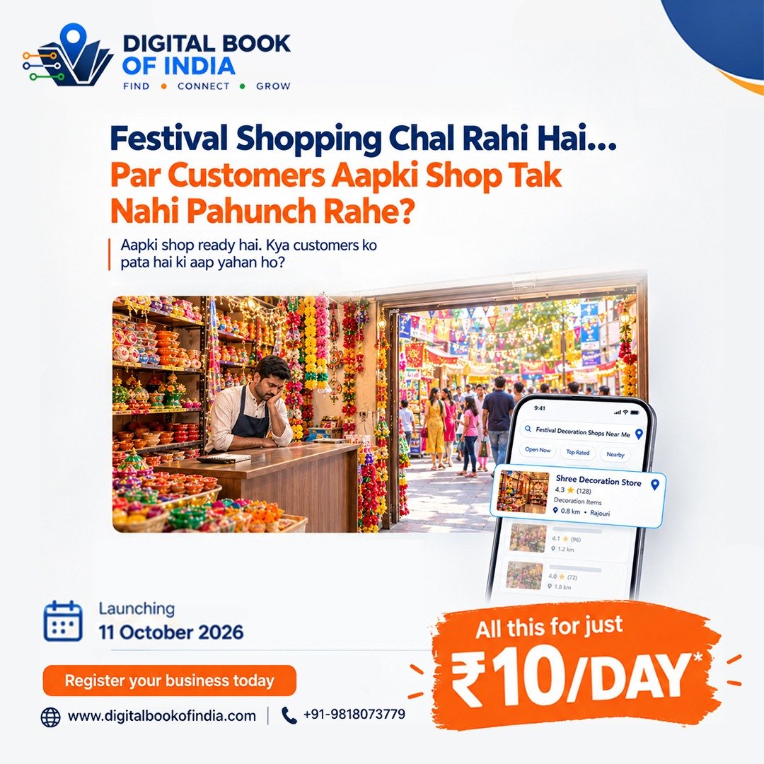 DigitalBookOfIN's tweet photo. Trusted by 50,000+ businesses across India. 🇮🇳

Every listing on Digital Book of India is AI-verified with real documents and live Face ID — not self-claimed, not fake.

Join a directory built on real trust, not empty promises.

#DigitalBookOfIndia https://t.co/y9gOzQWhKs