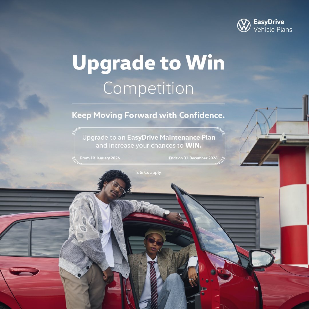 VolkswagenSA's tweet photo. More confidence and even more chances to WIN.

Upgrade to a minimum 4 yrs/ 60,000km #EasyDrive Maintenance Plan (extendable up to 15 yrs/ 300,000km) and stand a chance to WIN.

Get a quote online or from a VW dealership nationwide today: https://t.co/fm9m1id7Aa.

#Volkswagen https://t.co/s41VLmGmid