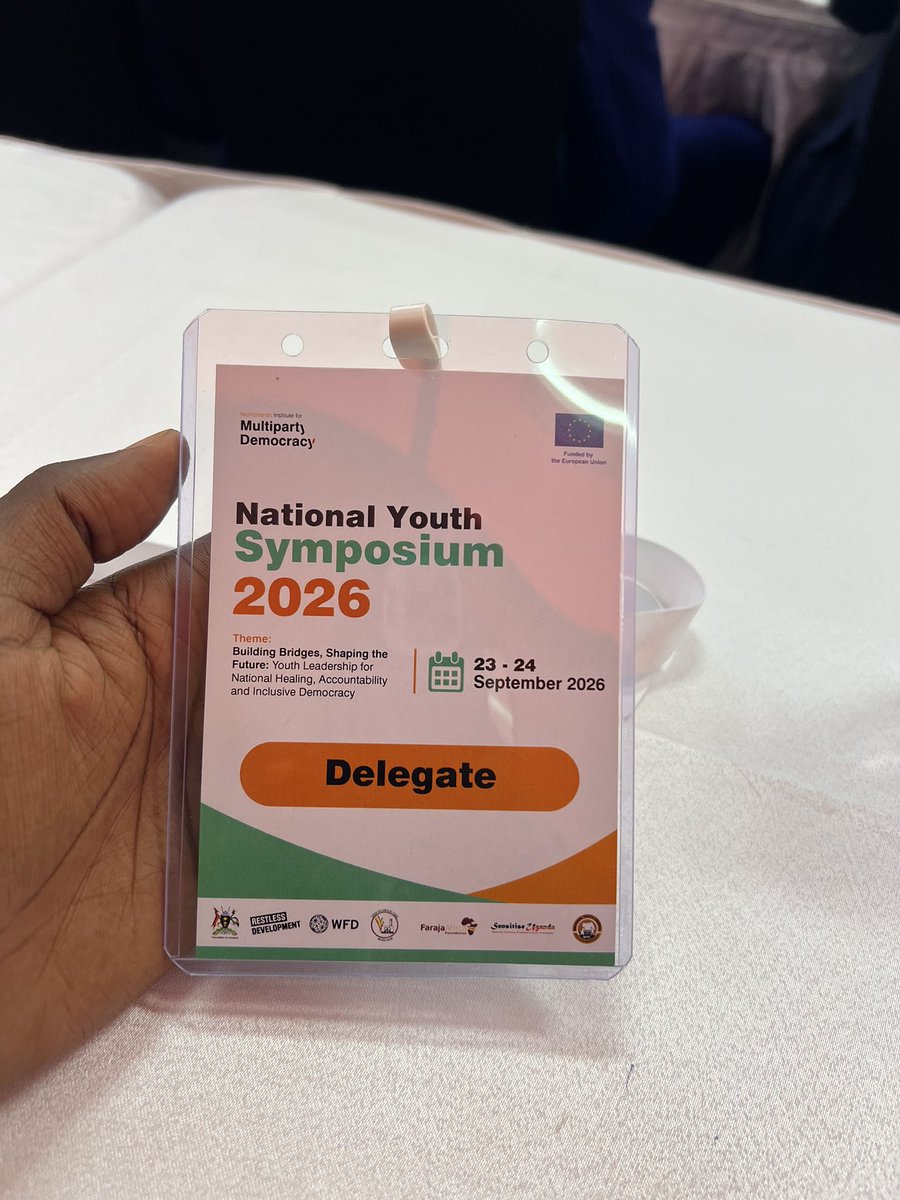 joshua__58's tweet photo. The first day of the annual National Youth Symposium at the Parliament of Uganda was a success and it was an honor to represent the youth of Masaka City at this prestigious event #MasakaCity
#NationalYouthSymposium26 https://t.co/PEGSHYiVWy