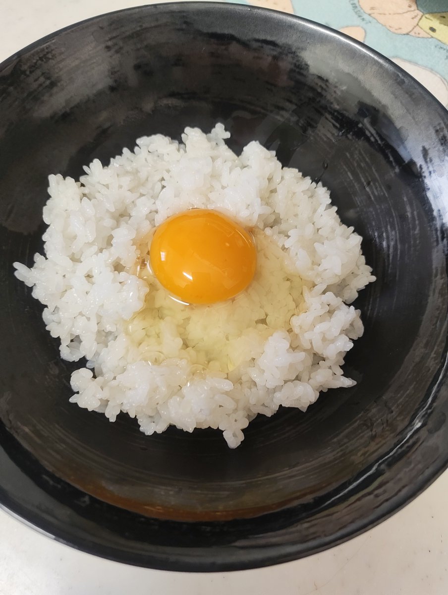 mitsumaride's tweet photo. 散歩帰り卵飯頂きますいただきます🙏 https://t.co/IQ134N8mWv