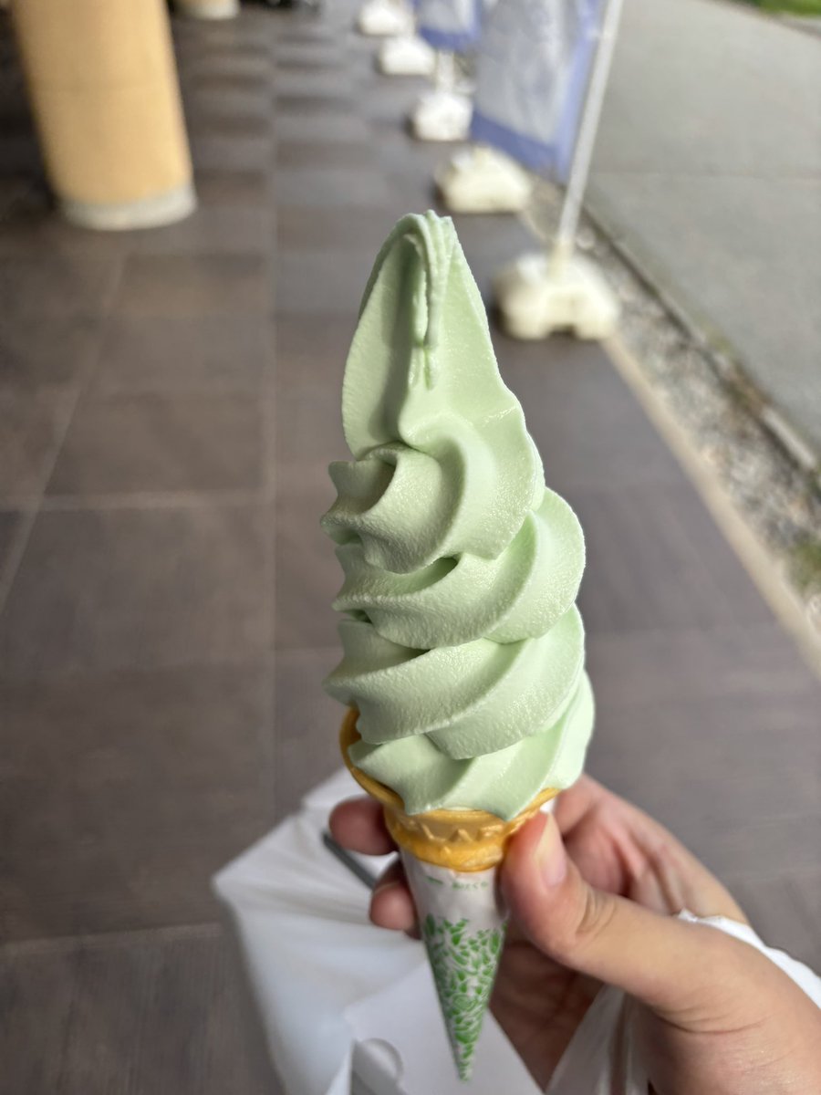bradewarks's tweet photo. こくわソフトクリームを注文。
山形県西川町で栽培されるキウイの原種らしい。
別に美味しくない。 https://t.co/rkA8EFTe8c