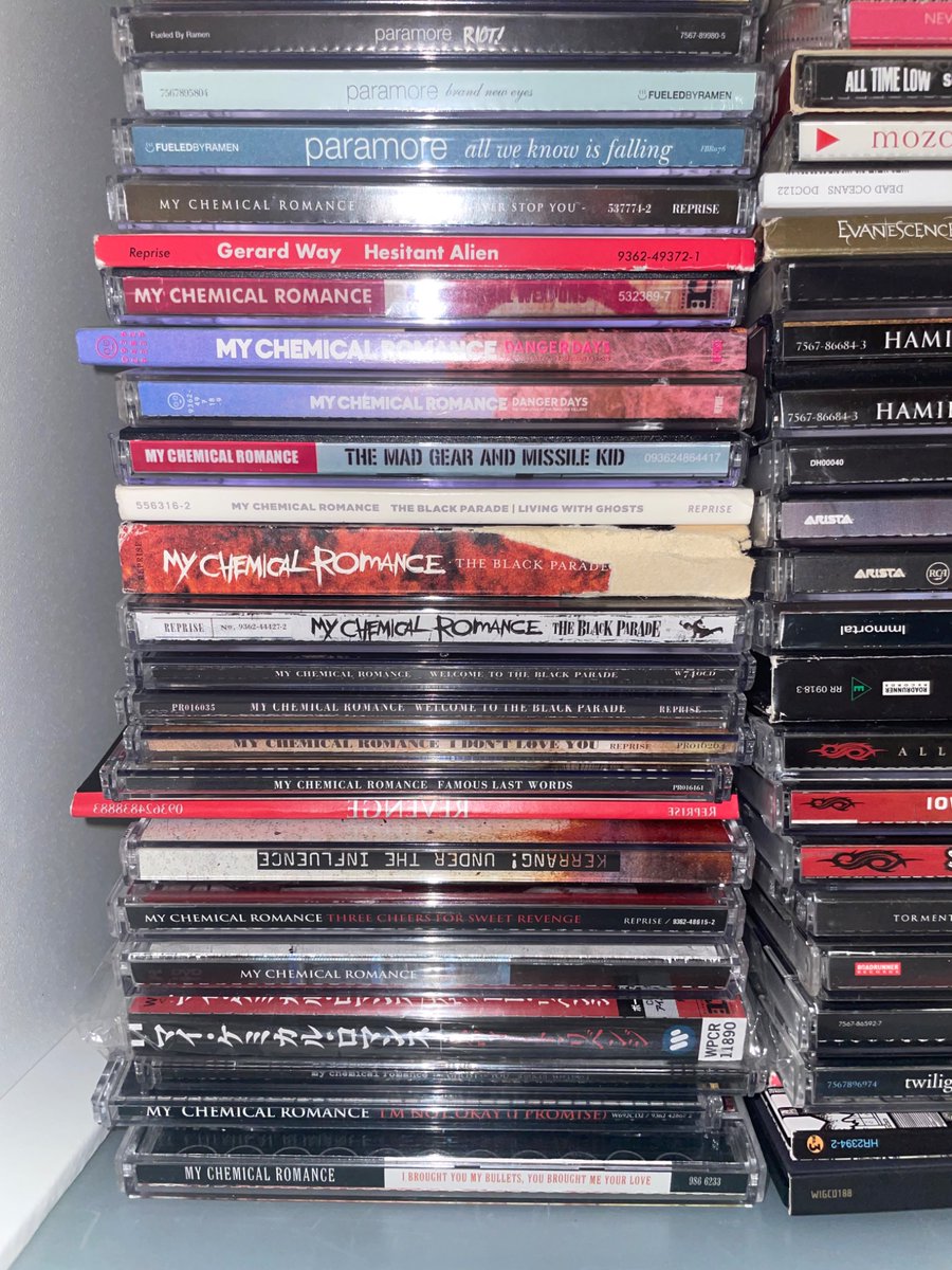 SoulAndAII's tweet photo. My MCR CD collection… https://t.co/c4wSg5SkWx