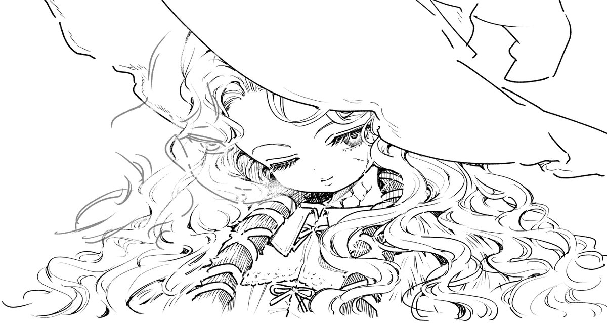 k_kari's tweet photo. エルデンリングのラニを描こうとしました https://t.co/neFHwGaVX2