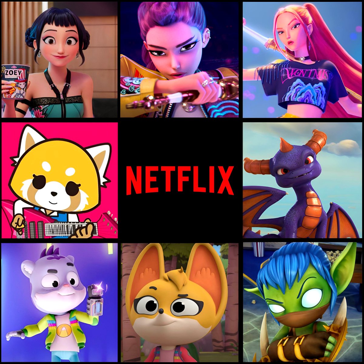 cartoonvibes26's tweet photo. Who’s Your Favorite Netflix Character Here? 🤔 https://t.co/lPlGuozqTr