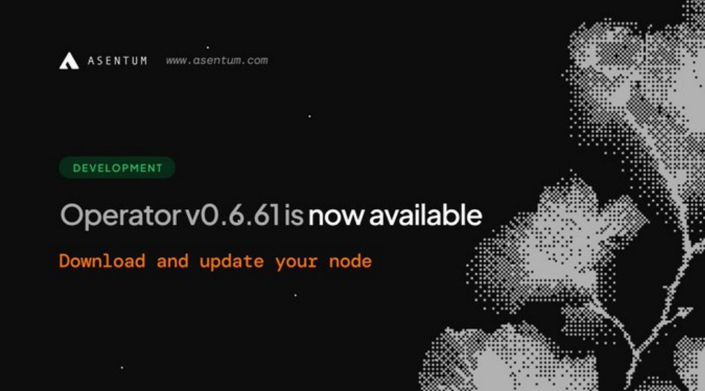 Longwangci's tweet photo. Asentum Validator Update

Operator v0.6.61 is now live. All validators must update before block 89,999 or their nodes will stop following the chain https://t.co/sr20tanIi2