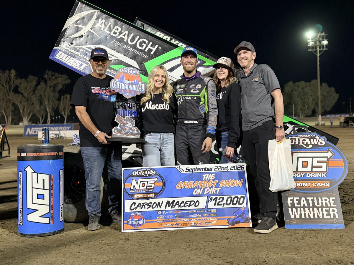 WorldofOutlaws's tweet photo. A hometown win means a Victory Lane photo with the fam 🫶 https://t.co/jIF29wqmO2