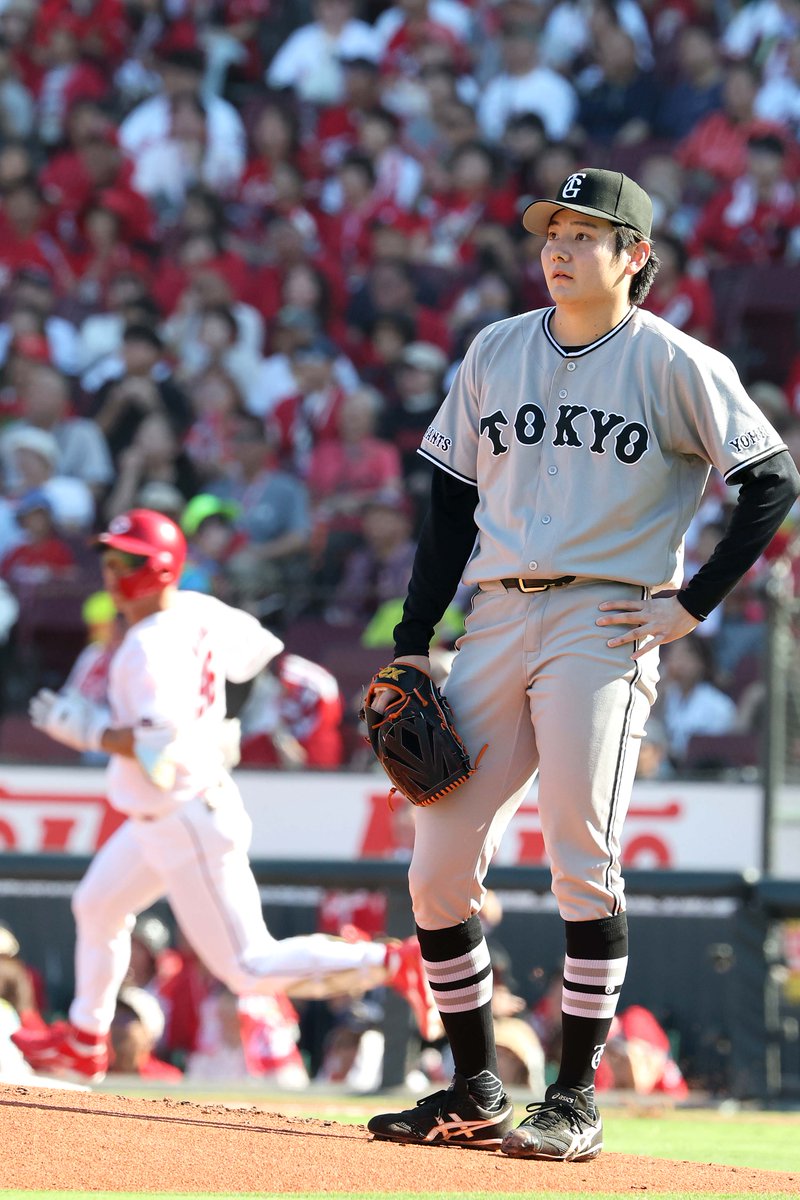 TokyoGiants's tweet photo. 【一回裏】巨人 0-1 広島

先発の #竹丸和幸 投手は先頭打者に本塁打を許し、初回1失点。 https://t.co/StePH4Ccn0