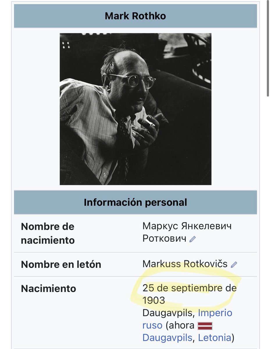 juliforniz's tweet photo. TAYLOR SWIFT
ROTHKO NACIÓ EL 25 DE SEPTIEMBRE 
25 DE SEPTIEMBRE = PATIENT 0
Is hiding in plain sight https://t.co/orNx6YL1uj