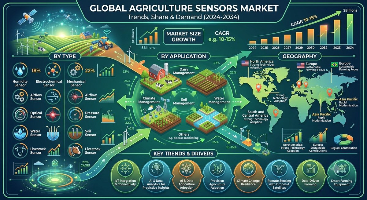 h_mkam's tweet photo. Agriculture Sensors Market Growth

Explore key trends, growth drivers, and opportunities shaping the Agriculture Sensors Market.

Source - https://t.co/FUwAAEJtbP

#AgricultureSensors #AgricultureTechnology #SmartFarming #AgTech #PrecisionAgriculture #AgricultureMarket #Farming https://t.co/9QvdKBJNEM