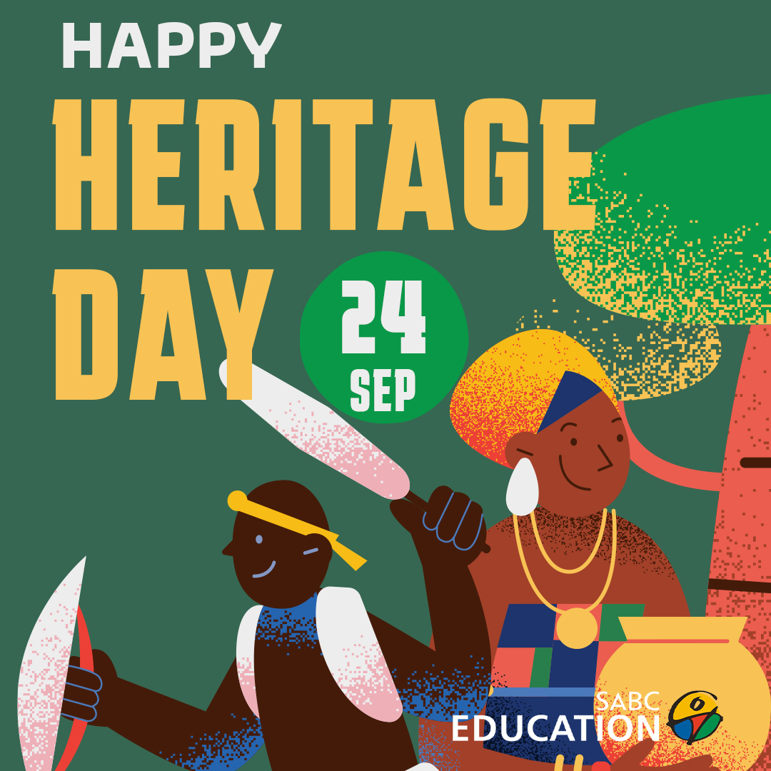 SABCEducation's tweet photo. ๐ฟ๐ฆ ๐๐๐ฉ๐ฉ๐ฒ ๐๐๐ซ๐ข๐ญ๐๐ ๐ ๐๐๐ฒ!๐ฅ
Today we celebrate the rich cultures, traditions and stories that make South Africa unique. Let us honour our shared heritage and embrace the diversity that unites us as a nation.
#SABCEducation #HappyHeritageDay https://t.co/ZPrDKzTziV