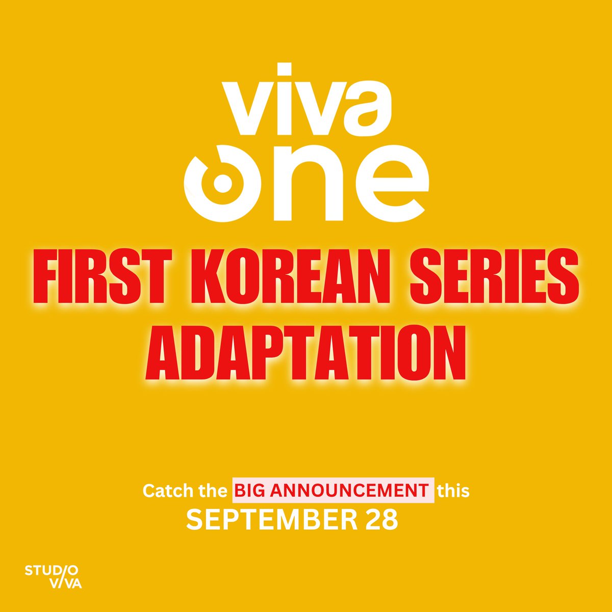VivaOnePH's tweet photo. Viva One’s FIRST KOREAN SERIES ADAPTATION is coming real soon! 🫣✨

A very cute story that captured everyone's hearts around the globe.

Catch the BIG ANNOUNCEMENT this SEPTEMBER 28!

#NewSeriesAlert
#BidaKaDito https://t.co/Tf95rBiS6W