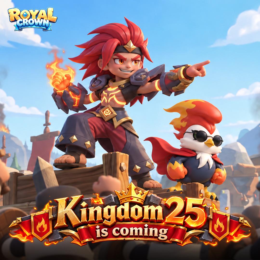 royalcrown47's tweet photo. 🎉 Kingdom 25 Server Is Coming Soon! 
Dear Lord,
A brand-new battlefield is about to open! 
The **K25 Server** will be available soon, bringing a fresh start where every Lord begins their journey on equal footing.

📅 Server Opens
September 24th, 2026 (UTC) at 01:00

#RoyalCrown https://t.co/CrWx6reflj