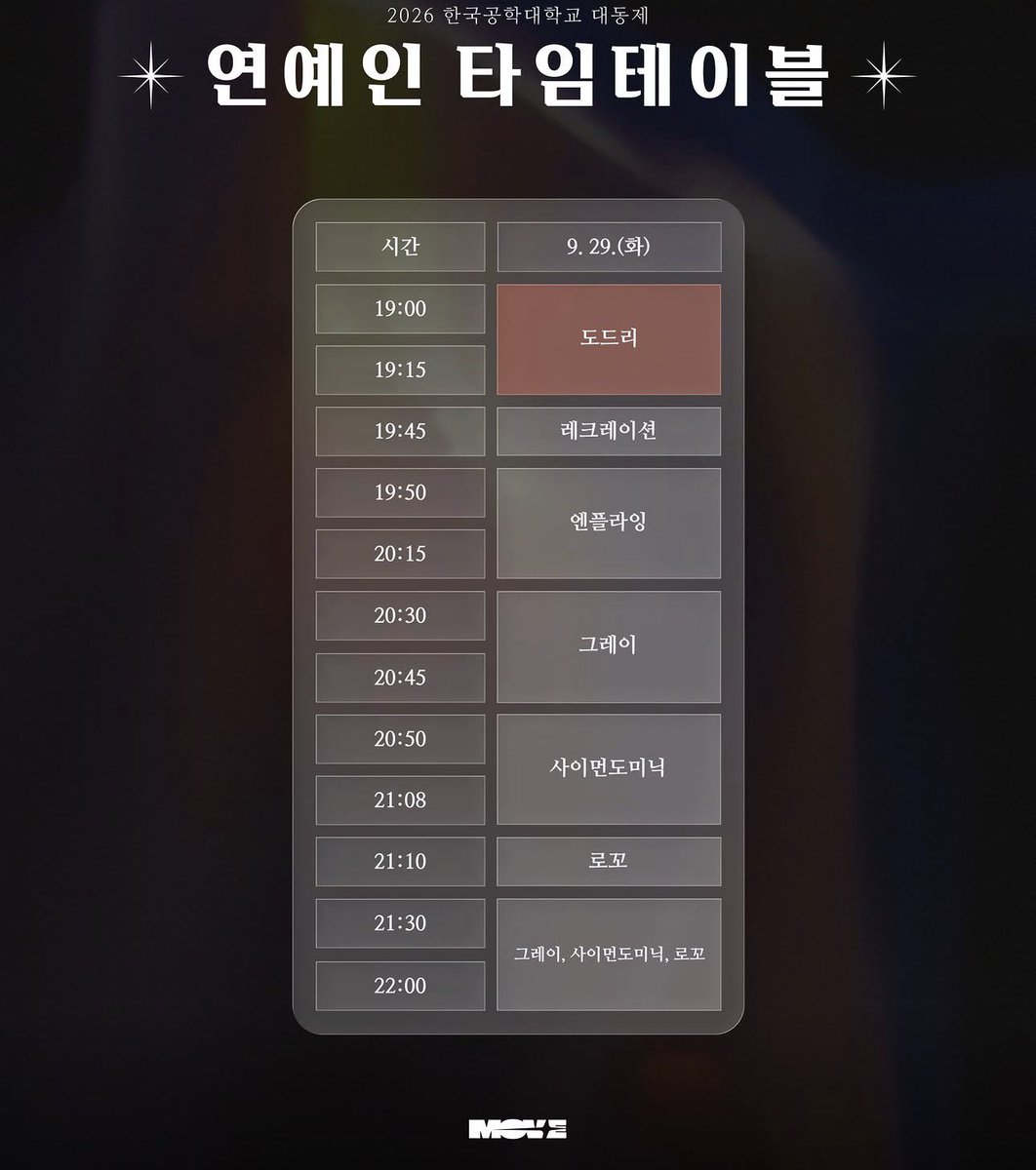 songxapple's tweet photo. 💬 한국공학대학교 대동제 IGNITION 
📍 경기 시흥시 한국공학대학교 
🗓️ DAY1 19:00~19:15

#도드리 #dodree 

https://t.co/o7wVUSMVJI https://t.co/AyFblPSawI