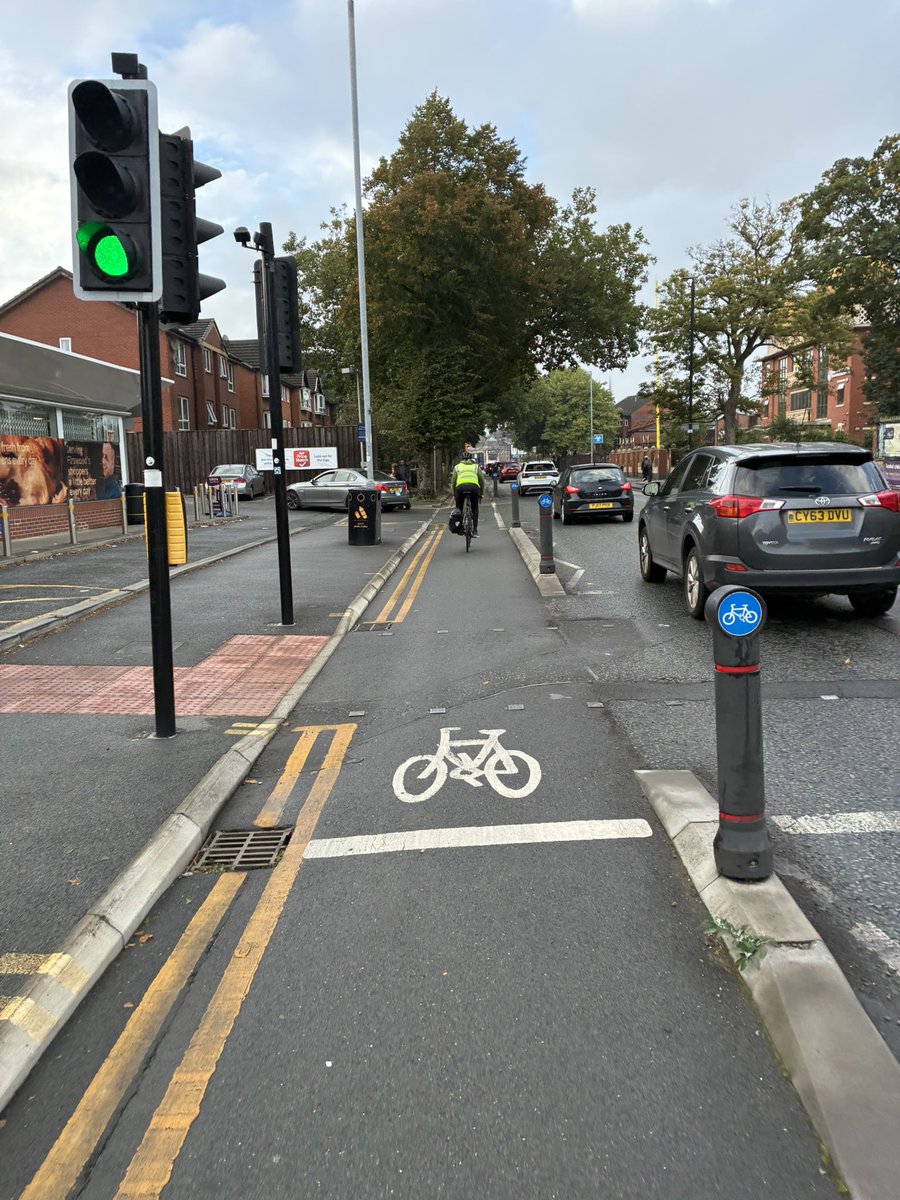 willnorman's tweet photo. V much enjoyed cycling to @activetraveleng conference on Manchester’s bike lanes this morning.

Nice job @DameSarahStorey! https://t.co/O2n3rRbTB4