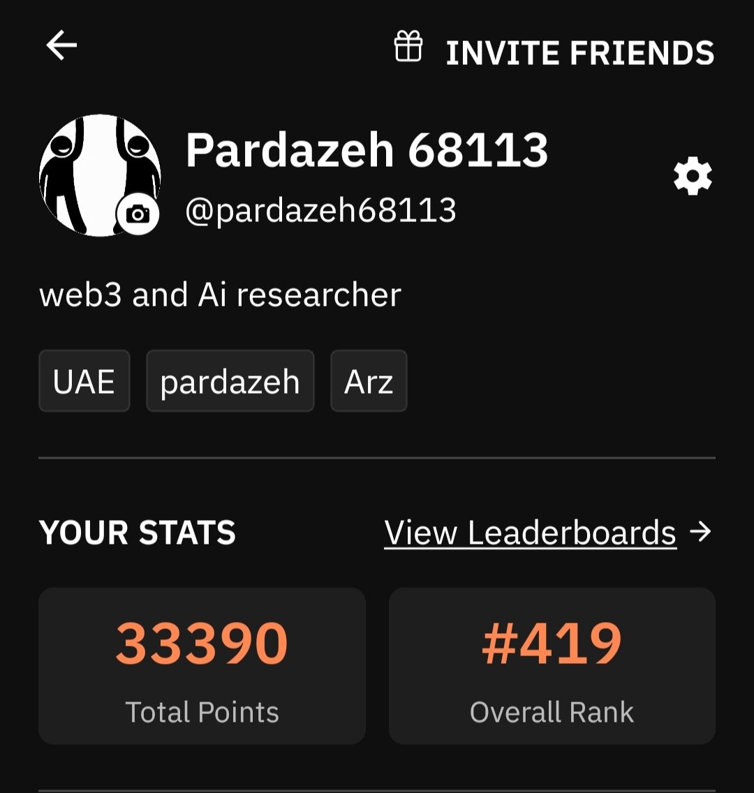 pardazeh68113's tweet photo. Just checked my @nodiens progress and I’m currently at 33,390 points,which puts me at #419 on the leaderboard

If you haven’t joined yet,you can start here:
https://t.co/Y2Ak2ZlYGe

For anyone asking how I got started,I basically went through the usual setup:

«Created my account
Filled out my profile
Connected X
Followed Nodiens
Completed the onboarding
Started working through the Points section»

Since then,I’ve just been checking back in for the daily activities and adding points whenever there’s something available

Still a long way to go,but I’m curious how high I can take this