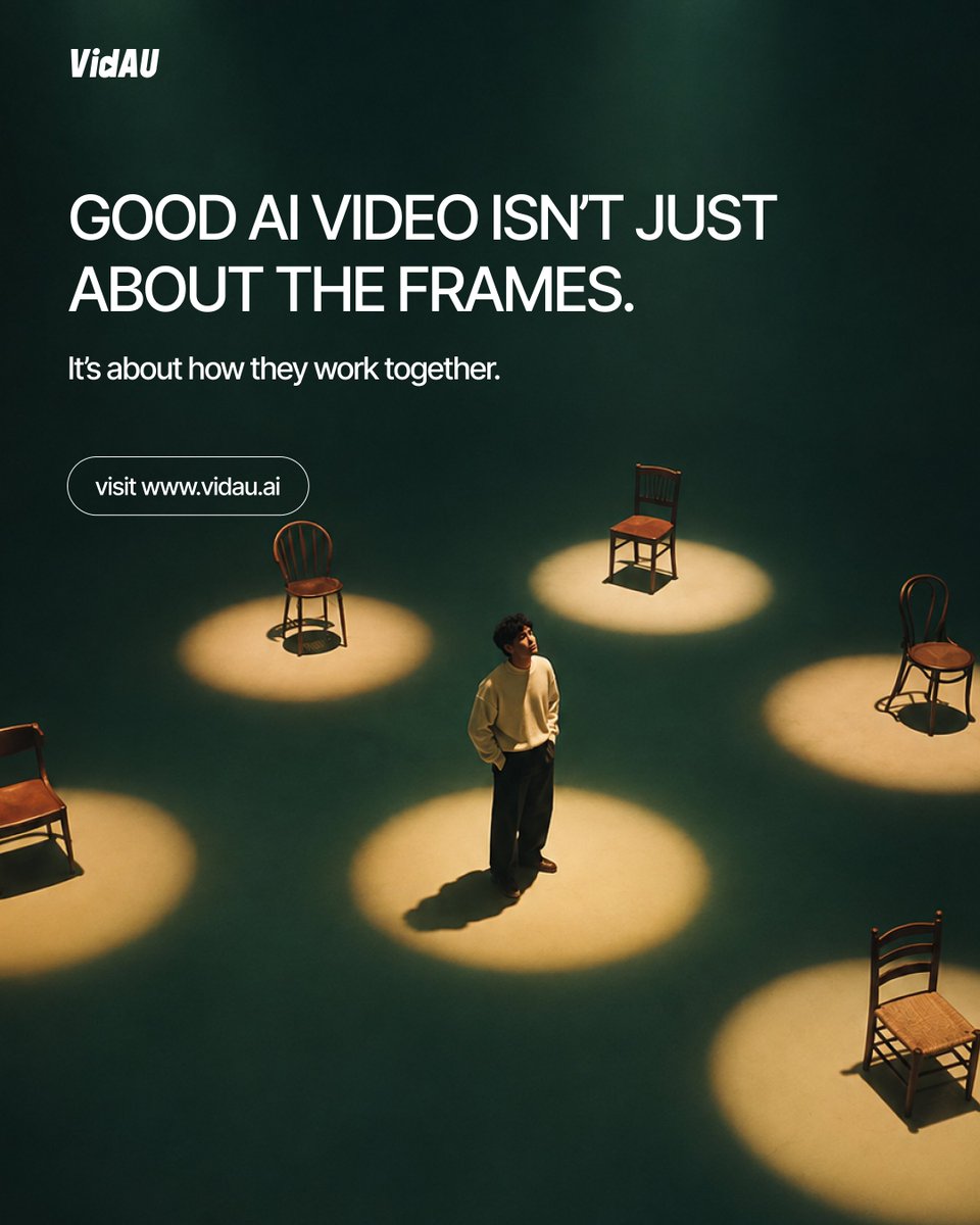 VidAU_AI's tweet photo. Great AI video isn’t just about generating beautiful frames. It’s about making every element work together.
Save this for your next AI video project. 🎬
Create with intention. Create with VidAU.
#VidAU #AIVideo #AIVideoGeneration #AITutorial #AIContentCreation #AIArt https://t.co/1iqu8r098G