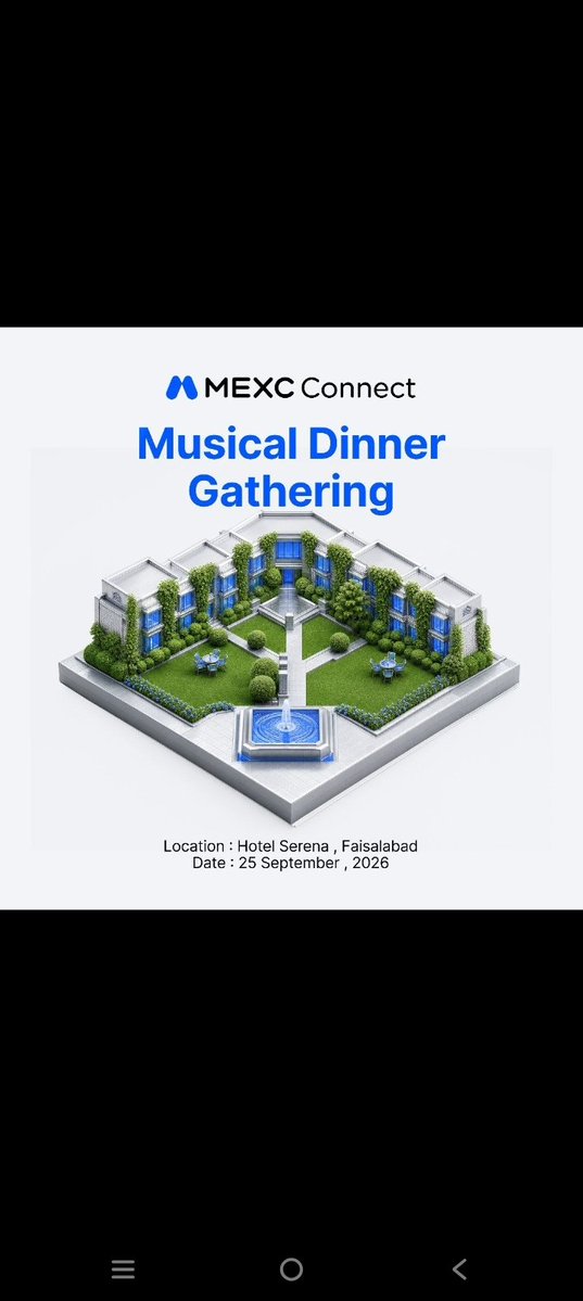 aali4265777's tweet photo. You guessed the city.
Now here’s where the night goes down. 👀

🗺 Hotel Serena, Faisalabad
🎶 MEXC Connect: Musical Dinner Gathering
🗓 25 September 2026

Faisalabad, save the date. 🔥

#MEXC #TheMEXCExperience #MEXCEventRocks https://t.co/C5OW2tXwHE