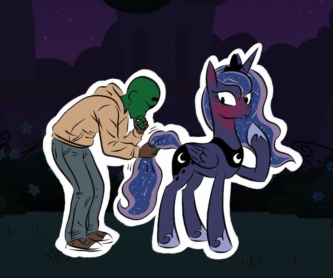 RTIIIS_333's tweet photo. What... What are those two doing? ~ 🌑💕
.
 .  
#mlp #mlpfim https://t.co/F7dDnkTuqF