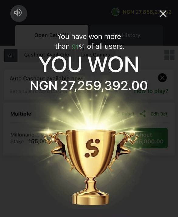 BOSSTIPZ22's tweet photo. 27.2M✅💥🎉
Drop aza if  N20k is not too small
Crediting from first 196 likes and reposts https://t.co/9J2fmBjVw7