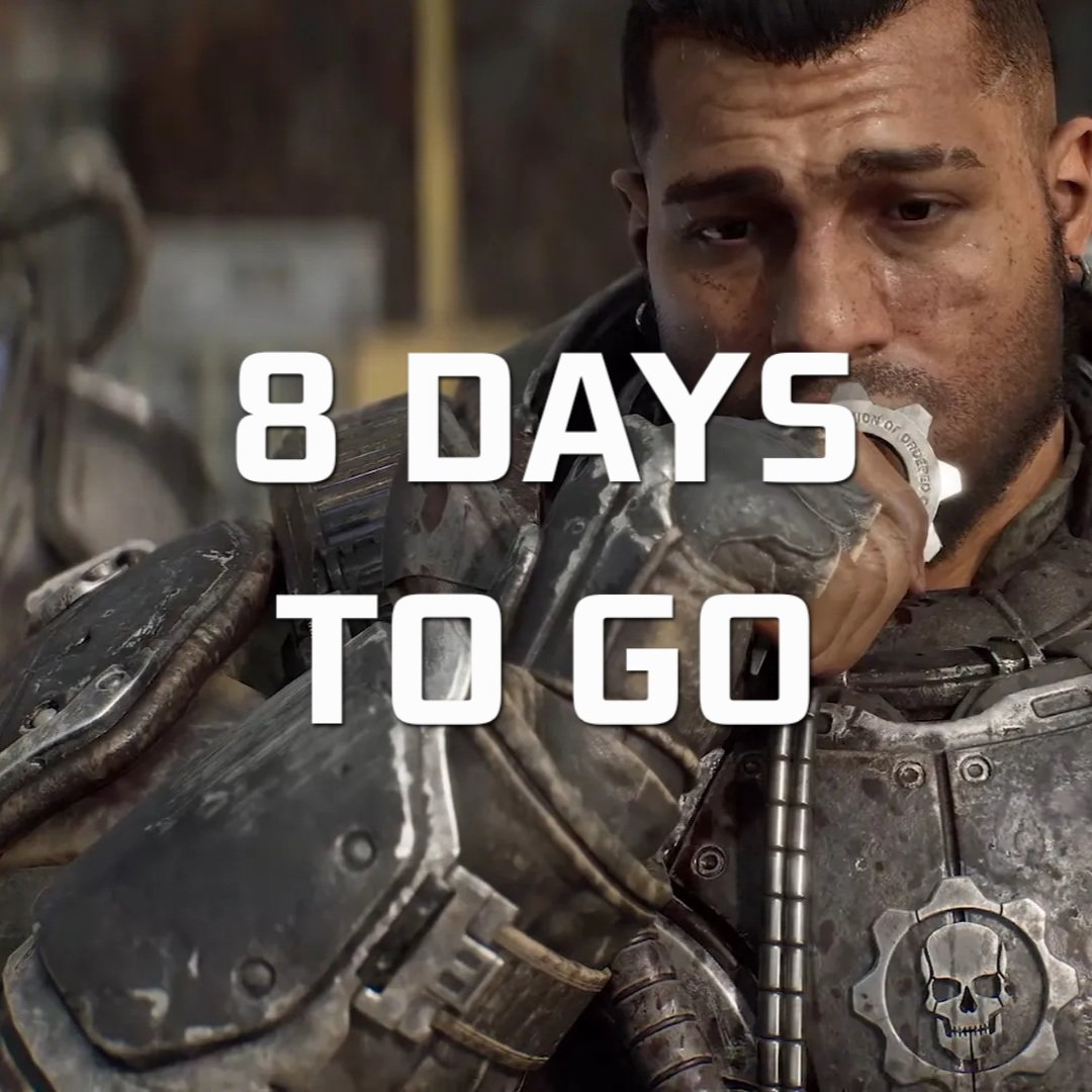 Gears_Intel's tweet photo. 8 DAYS TO GO UNTIL GEARS OF WAR: E-DAY - early access from 1st October https://t.co/Q29P2XrjQf