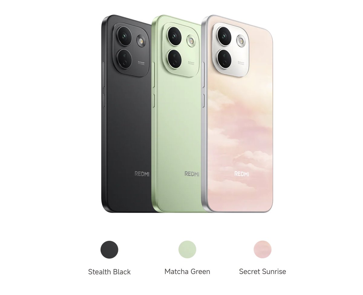 stufflistings's tweet photo. Q2. Which color variant of the Redmi Note 17 Pro Max would you want to win?
A. Stealth Black
B. Matcha Green
C. Secret Sunrise
#winRedmiNote17ProMax #REDMINote17ProSeries #mAhsterOfStrength https://t.co/fKc4mAUskD