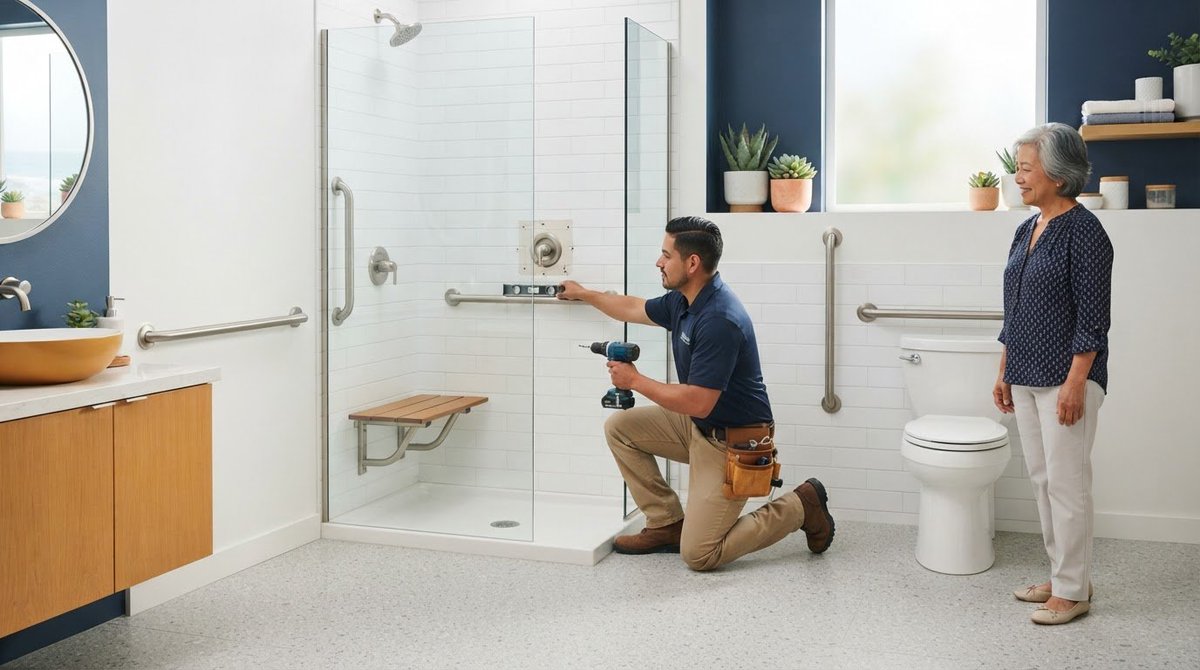 HDProReferral's tweet photo. Over 81% of bathroom ER visits stem from sudden slips, yet most people still rely on decorative towel bars that instantly rip out of the wall under actual body weight.

https://t.co/dtWAGv2RYI https://t.co/I2hTFjeQCB