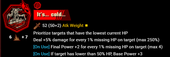 Moritzva2's tweet photo. Y'know, on the topic of The Crimson God, it has one fucked up set of skills, passives, &amp; flavor texts, huh? https://t.co/ycNwrzqZVl