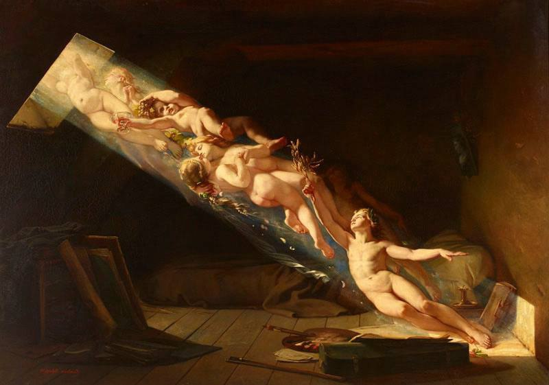 1313Laro's tweet photo. «Мансарда», 1865  Ипполит Мишо
(1823-1886) https://t.co/Snnt7ebAU8