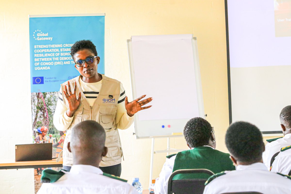 IOM_Uganda's tweet photo. As the second cohort under this initiative, participants will strengthen their skills in traveller processing, including document and biometric verification and screening, during the five-day training at the Immigration Training Academy in Nakasongola. https://t.co/FwHGFGHibZ