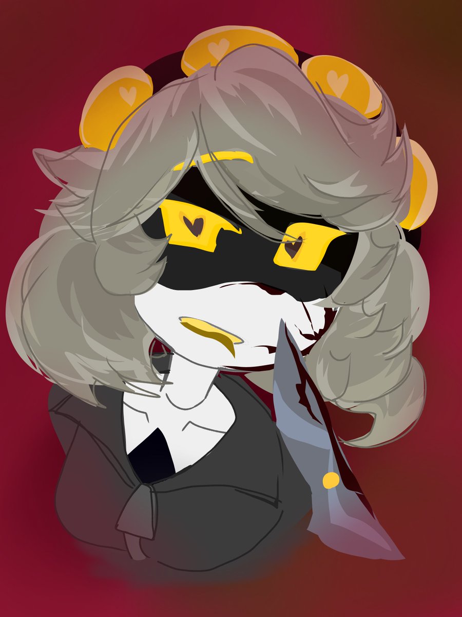 RealNDoorman_'s tweet photo. //  #serialdesignationV #murderdrones #mdtwt 

Tried a new style AGAIN-

But hehehe someone asked for Yandere V and they get it~ :3 https://t.co/IaEcqLR8kX