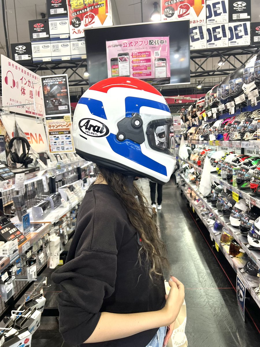 mayutaro1102's tweet photo. エフノリだからと かぶってみたけど、
トリコもロスもどちらも
似合うとも似合わないとも……
何とも言えない(´-` )
#Arai #RAPIDENEO #ラパイドネオ
#SPENCER https://t.co/VTL8SIh5xr
