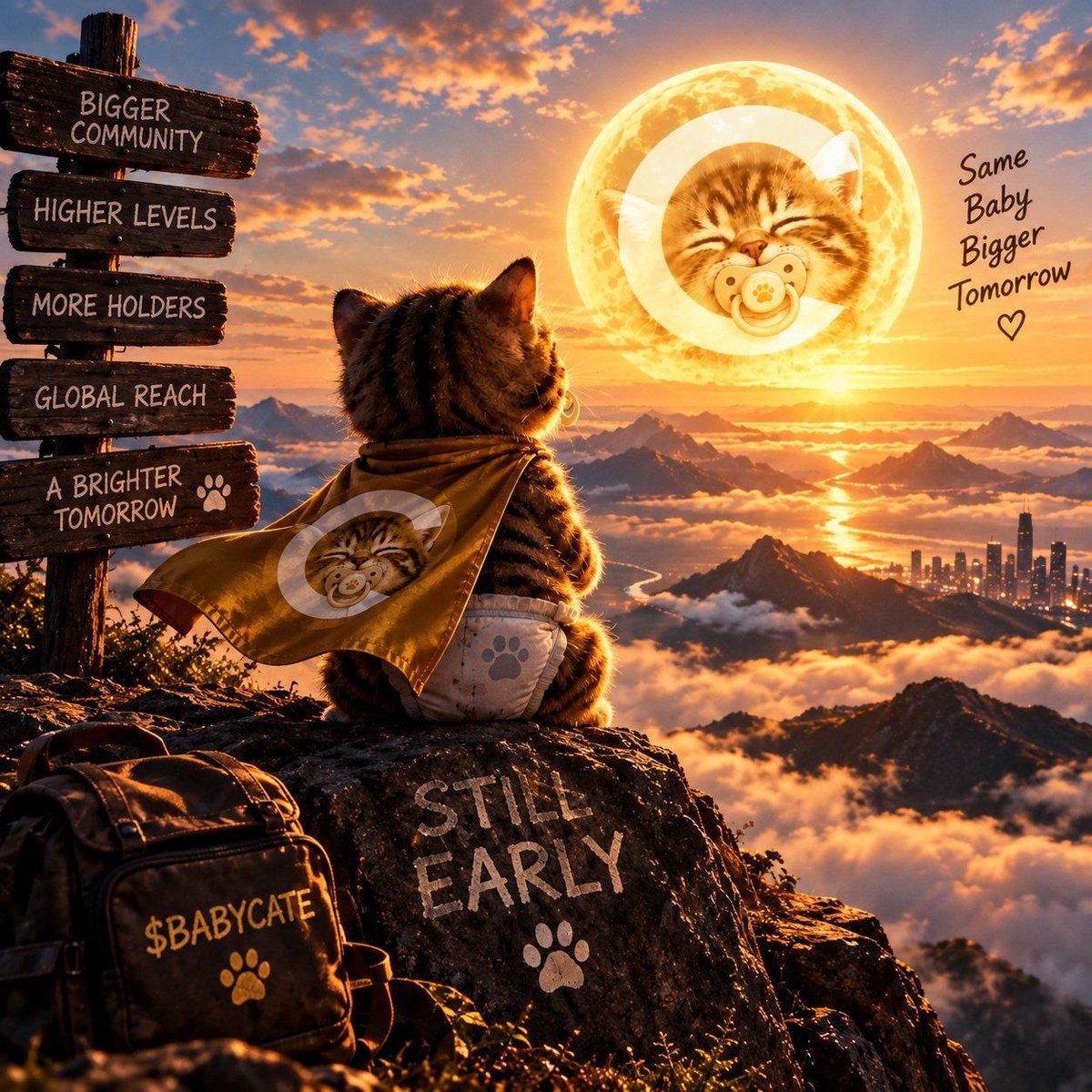 BABYCATEOnPump's tweet photo. they thought one red day would make me disappear 😂

baby cate is still here. 🐾

still growing
still building
still watching the weak hands leave

every dip is just another chapter.

you haven’t seen what this little cat is capable of yet. 🐱

$BABYCATE https://t.co/Fhexe2O8ps