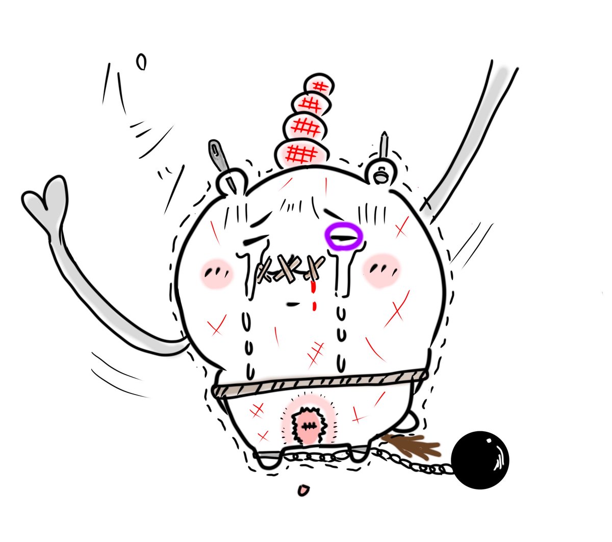 yononakaNG's tweet photo. ああああああああああああ！！
連休最終日って嘘だろぉぉぉぉ！！
何もできてないぃぃぃー！！
全部お前のせいだぁぁぁぁ！！
 #ちい虐 https://t.co/IHYKb3qBlC