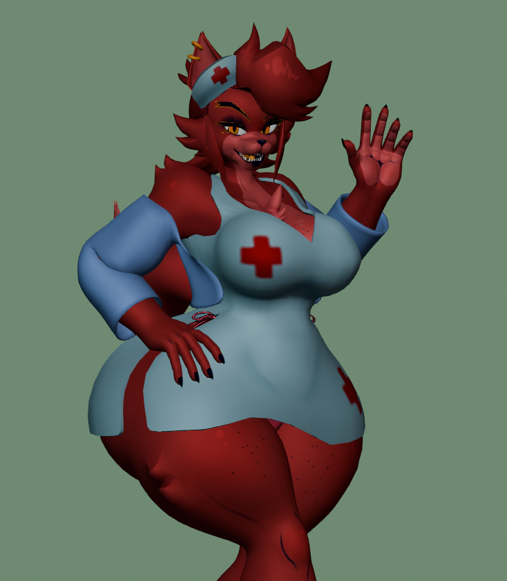 _UndeadAri_'s tweet photo. Its a little tight, but nurse Fexa is here to assist!
.
Model by; @CryptiaCurves 
.
.
tags;
#Fexa #FexaFox #FexaThePirateFox #CryptiaCurvesFexa #Fazclaires #FazclairesNightclub #FNC #FNIA
.
🔗 Below! https://t.co/6zLf8RnbNA