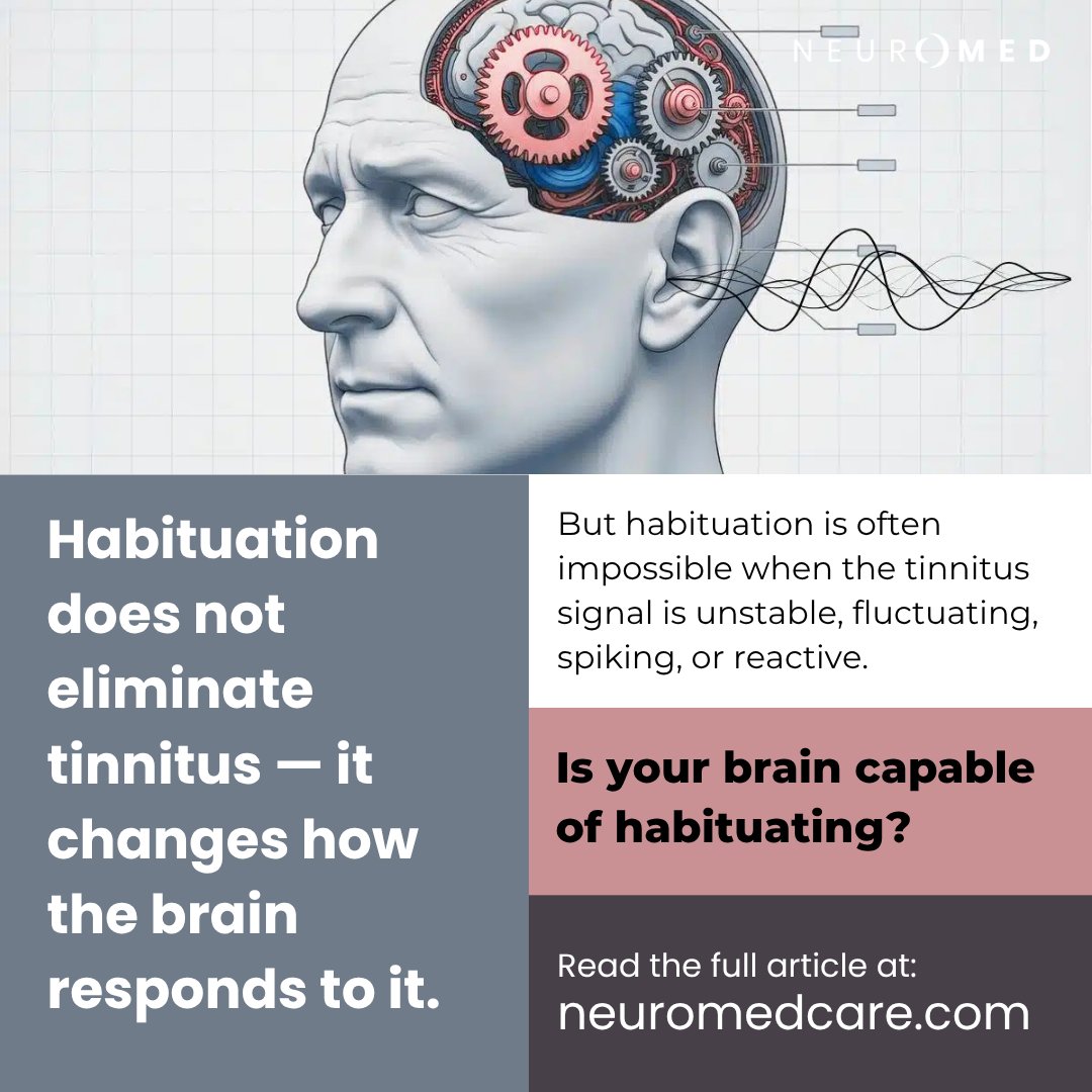 Neuromedcare's tweet photo. 🔄 Can your brain actually learn to tune out tinnitus? That’s the idea behind tinnitus habituation.
🔗 Read more: https://t.co/C83kYA8QK2
#tinnitus #tinnitushabituation #tinnitusrelief #tinnitushelp #tinnitussupport https://t.co/2mvTFcGqAO