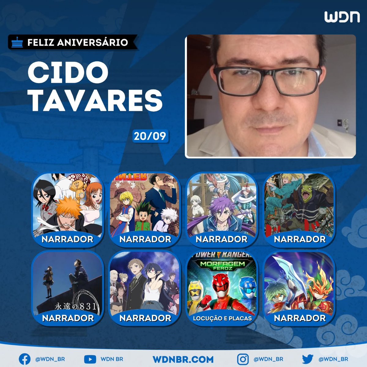 Paulinfec085's tweet photo. @GustavoMinerva, esse é o narrador da versão dublada de HxH. https://t.co/wdkSCObI8C