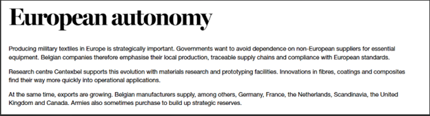 sangeethmt's tweet photo. The Belgian Dominance in Technical Textile🇧🇪
⭐️Belgium remains an absolute powerhouse in the R&D of high-performance technical textiles, weaving advanced yarns and high-tenacity fibers that anchor Europe's elite defense supply chains.
6/n
#SuperBullThought #BeyondTheTicker https://t.co/dseKIzhMYZ