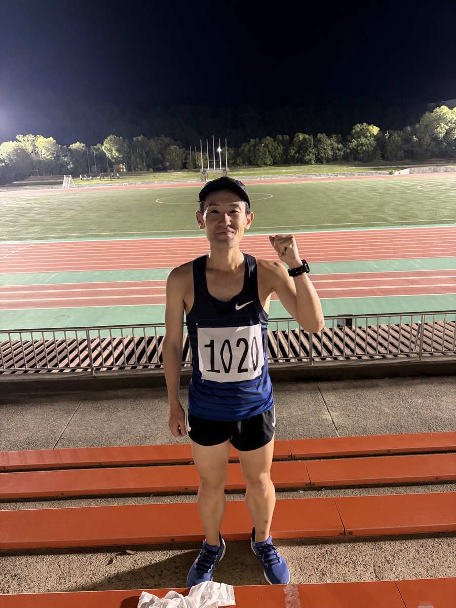 RKitahama's tweet photo. 2026.9.22
山城ナイター記録会

5000m 16:10（手元記録）

最後までしっかり走り切れました。
��以降のマラソンに
つなげていきたいと思います。

関係者の皆様
ありがとうございました😊 https://t.co/FcwgTClCkW